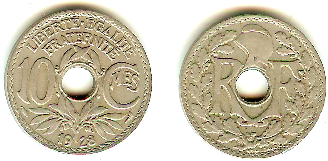 10 centimes Lindauer 1928 TB+